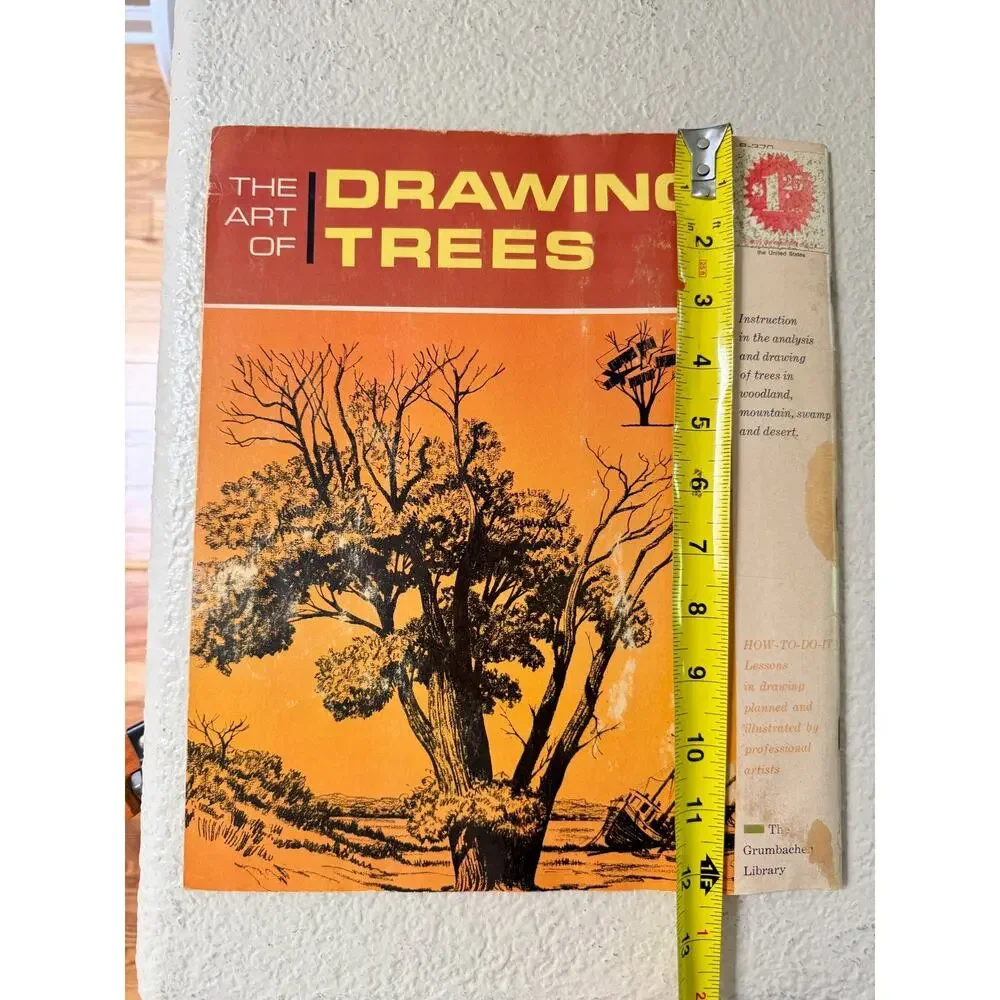 1966 The Art of Drawing Trees Grumbacher Library Vintage Art Book B-370